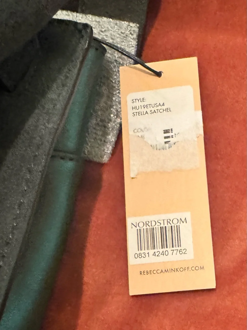 NWT Rebecca Minkoff Stella Suede and Leather Satchel in Pine